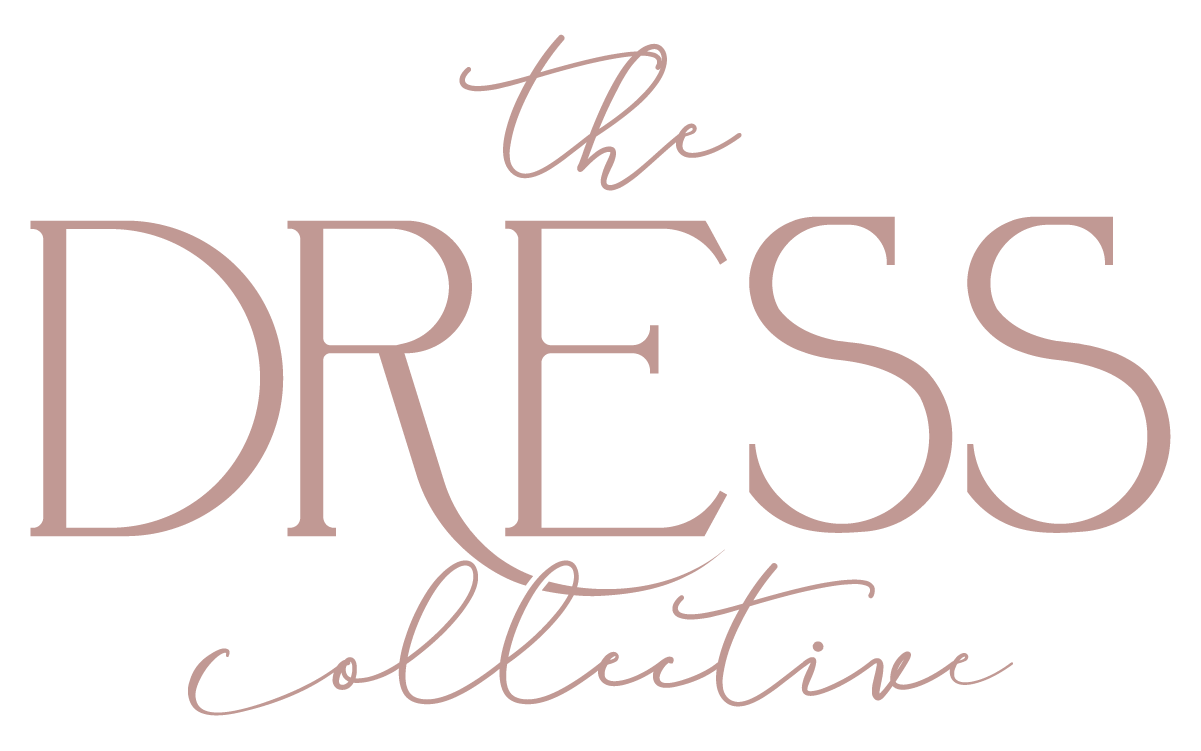 Text reads 'the DRESS collective' on a black background.